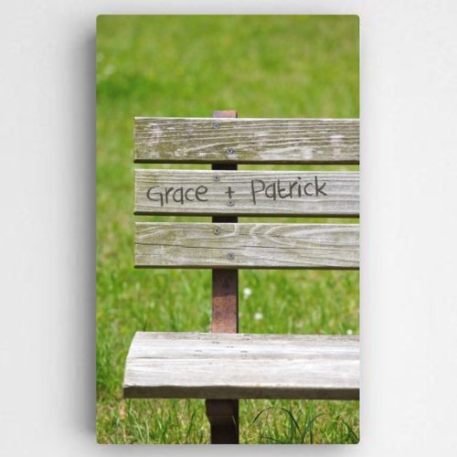 Personalized Park Bench Romance Canvas - Way Up Gifts