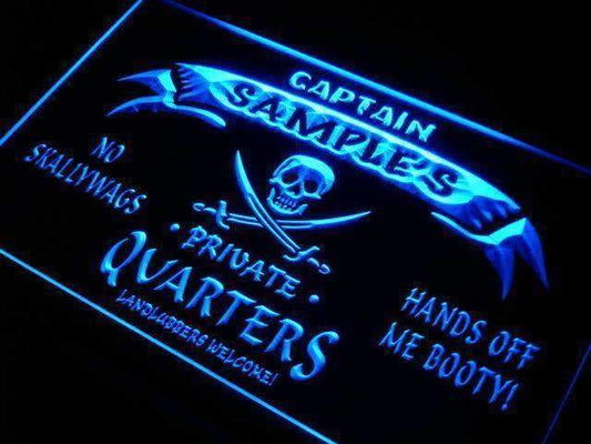 Personalized Private Quarters Pirate LED Neon Light Sign - Way Up Gifts