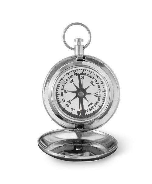 Engraved Silver Compass - Way Up Gifts