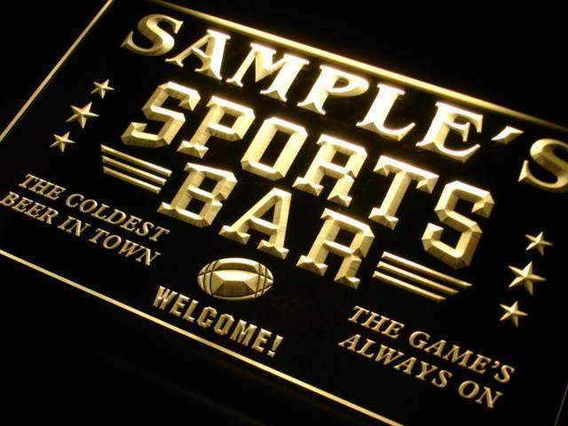 Personalized Sports Bar LED Neon Light Sign - Way Up Gifts