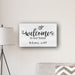 Personalized Welcome To Our Home Modern Farmhouse 14" x 24" Canvas - Way Up Gifts