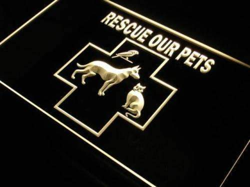 Pet Rescue LED Neon Light Sign - Way Up Gifts