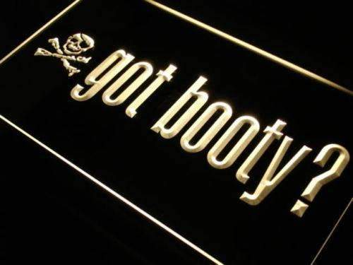 Pirate Skull Got Booty LED Neon Light Sign - Way Up Gifts
