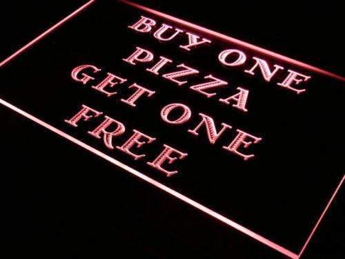 Pizza Buy One Get One Free LED Neon Light Sign - Way Up Gifts
