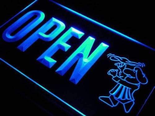 Pizzeria Chef Open LED Neon Light Sign - Way Up Gifts