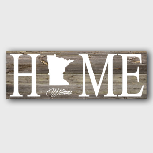 Personalized Home State Canvas - Way Up Gifts