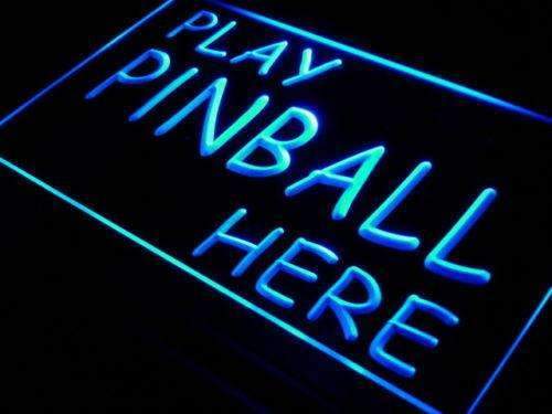 Play Pinball Here LED Neon Light Sign - Way Up Gifts