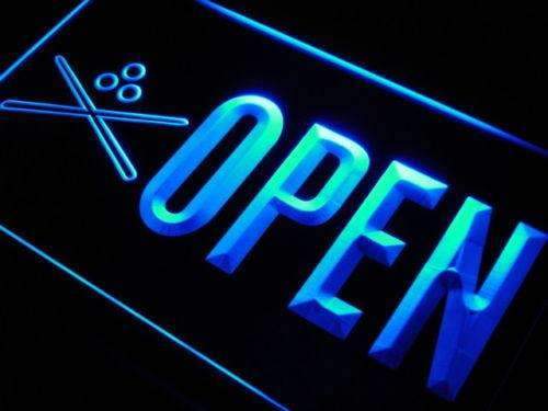 Pool Cues Billiards Open LED Neon Light Sign - Way Up Gifts
