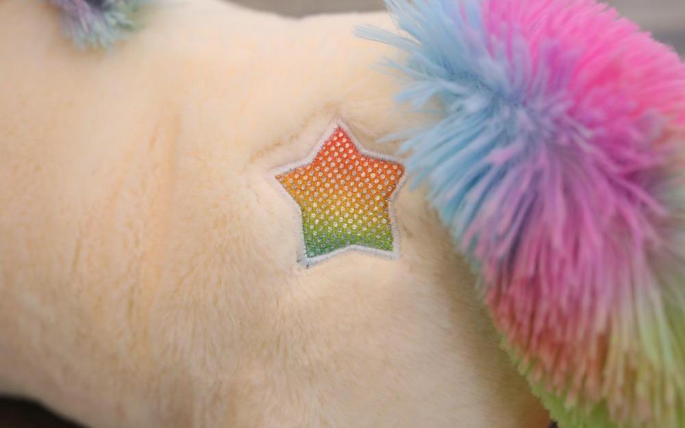 Big Stuffed Unicorn Plush Toy (Rainbow) - Way Up Gifts