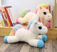 Big Stuffed Unicorn Plush Toy (Rainbow) - Way Up Gifts