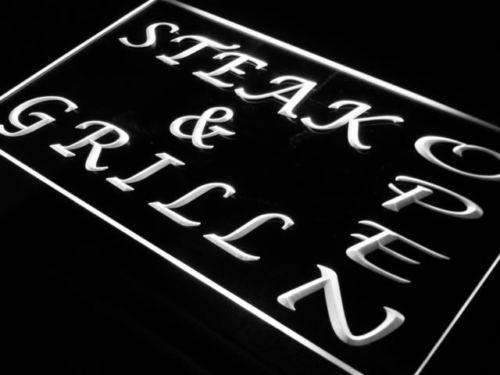 Restaurant Steak and Grill Open LED Neon Light Sign - Way Up Gifts