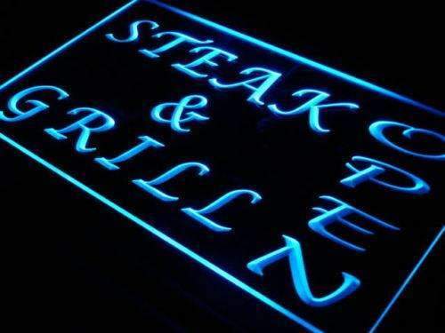 Restaurant Steak and Grill Open LED Neon Light Sign - Way Up Gifts