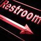 Right Arrow Restrooms LED Neon Light Sign - Way Up Gifts