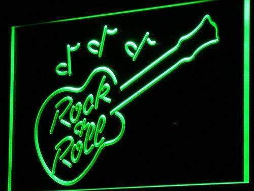 Rock and Roll Guitar LED Neon Light Sign - Way Up Gifts