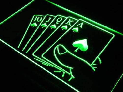 Buy Royal Flush Poker LED Neon Light Sign — Way Up Gifts