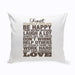 Personalized Rustic Family Rules Throw Pillow - Way Up Gifts