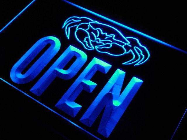 Seafood Crab Open LED Neon Light Sign - Way Up Gifts