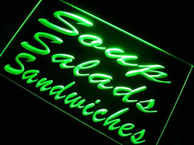 Soups Salads Sandwiches LED Neon Light Sign - Way Up Gifts
