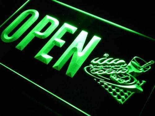 Sandwiches Drinks Cafe Open LED Neon Light Sign - Way Up Gifts