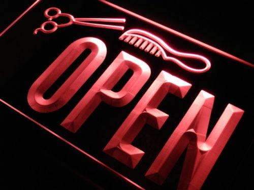 Scissors Comb Barber Open LED Neon Light Sign - Way Up Gifts