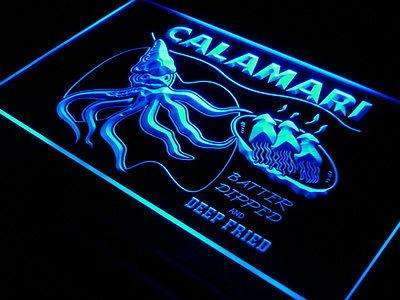 Seafood Calamari LED Neon Light Sign - Way Up Gifts