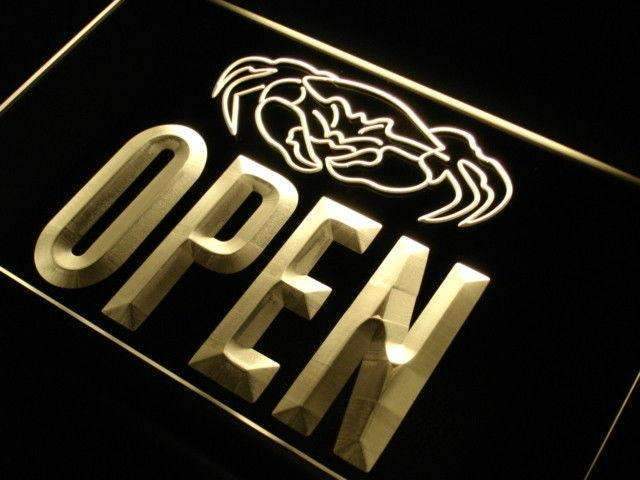 Seafood Crab Open LED Neon Light Sign - Way Up Gifts