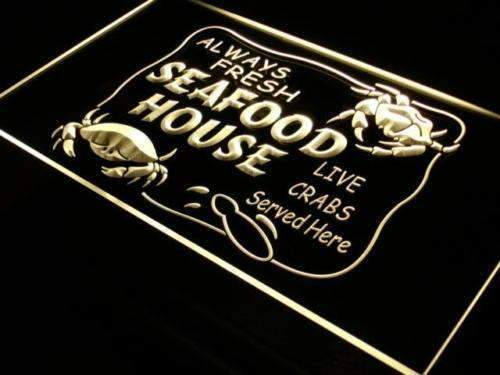 Seafood Restaurant Crabs LED Neon Light Sign - Way Up Gifts