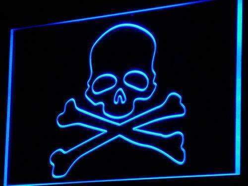 Skull Crossbones LED Neon Light Sign - Way Up Gifts