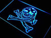 Skull Crossbones Pirate Girl LED Neon Light Sign - Way Up Gifts