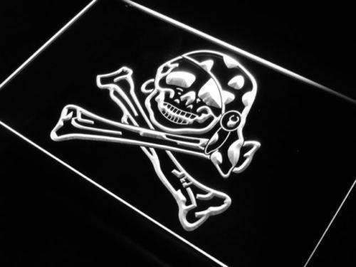 Pirate Skull & Crossbones Neon Sign, Neon Pirate Skull & Crossbones Sign, LED Lights