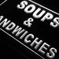 Soups Sandwiches LED Neon Light Sign - Way Up Gifts