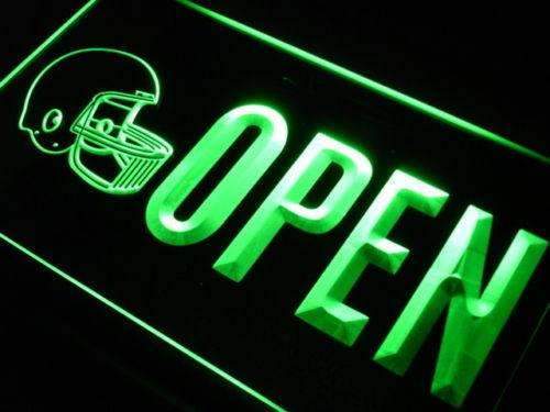 Sporting Goods Football Open LED Neon Light Sign - Way Up Gifts