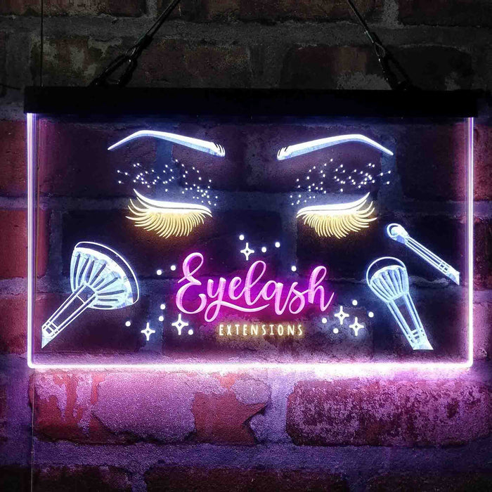 Eyelash Extentions Beauty Salon 3-Color LED Neon Light Sign - Way Up Gifts