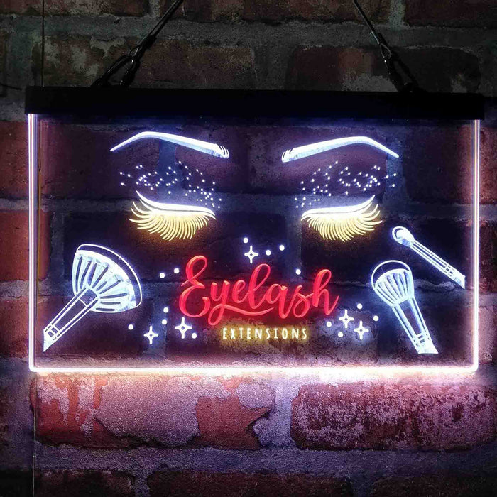 Eyelash Extentions Beauty Salon 3-Color LED Neon Light Sign - Way Up Gifts
