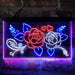 Rose Flower Shop Room Display 3-Color LED Neon Light Sign - Way Up Gifts