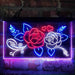 Rose Flower Shop Room Display 3-Color LED Neon Light Sign - Way Up Gifts