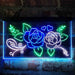 Rose Flower Shop Room Display 3-Color LED Neon Light Sign - Way Up Gifts