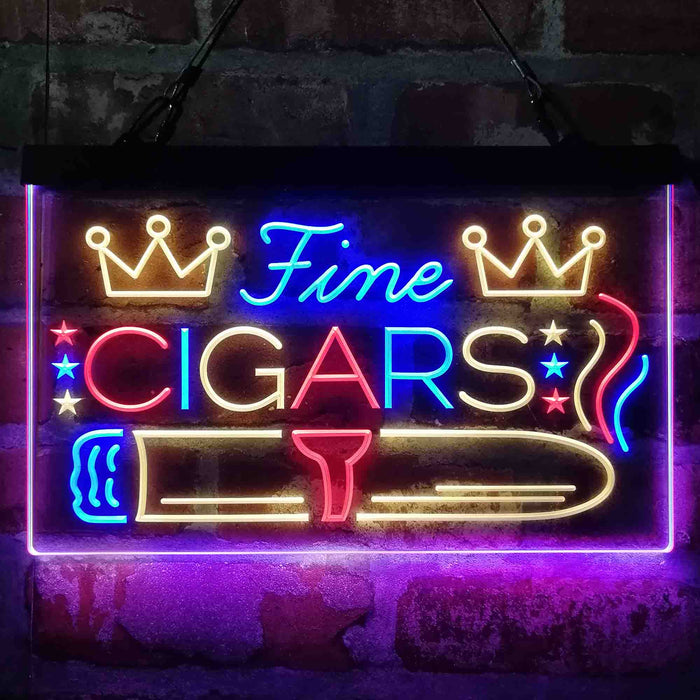 Fine Cigar King Room 3-Color LED Neon Light Sign - Way Up Gifts