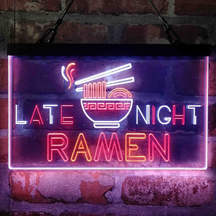 Late Night Ramen Shop 3-Color LED Neon Light Sign - Way Up Gifts