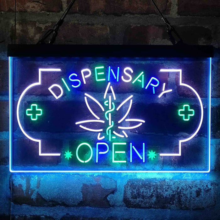 Dispensary Store Open 3-Color LED Neon Light Sign - Way Up Gifts
