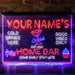 Personalized Cocktail Glass Home Bar 3-Color LED Neon Light Sign - Way Up Gifts
