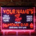 Personalized Cocktail Glass Home Bar 3-Color LED Neon Light Sign - Way Up Gifts