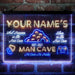 Personalized Man Cave Game Beer 3-Color LED Neon Light Sign - Way Up Gifts