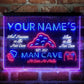 Personalized Man Cave Game Beer 3-Color LED Neon Light Sign - Way Up Gifts