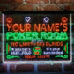 Personalized Poker Room Casino 3-Color LED Neon Light Sign - Way Up Gifts