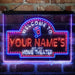 Personalized Home Cinema 3-Color LED Neon Light Sign - Way Up Gifts