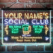 Personalized Social Club Hang Out 3-Color LED Neon Light Sign - Way Up Gifts
