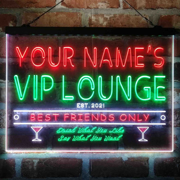 Buy Generic Qi-Tm Name Personalized Custom VIP Lounge Best Friends Only Bar  Beer Neon Sign with On/Off Switch 7 Colors 4 Sizes: Green, 30X40Cm Vertical  Online at Low Prices in India 