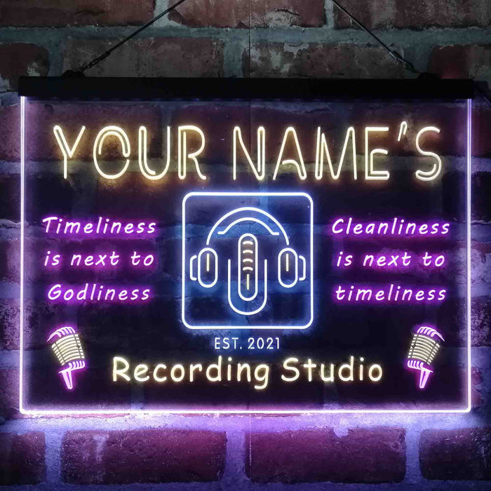 Personalized Recording Studio On Air 3-Color LED Neon Light Sign - Way Up Gifts