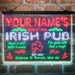 Personalized Irish Pub 3-Color LED Neon Light Sign - Way Up Gifts